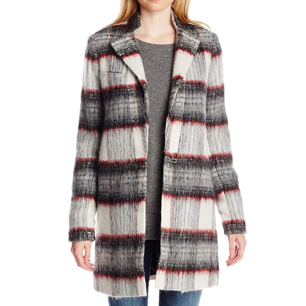 Joe’s Jeans Alister Plaid Long Coat